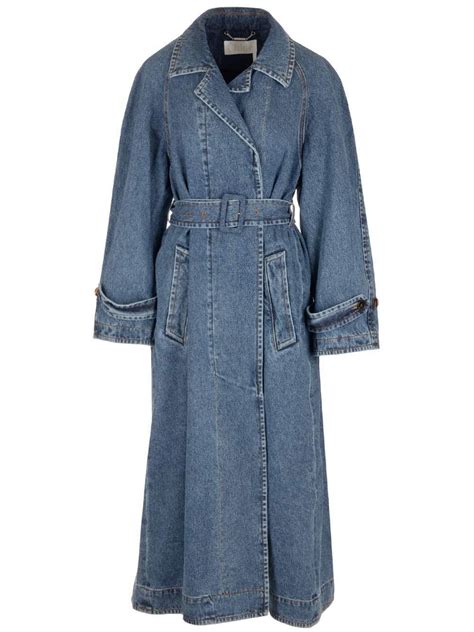 chloe trenchcoat only|chloe denim trench coat.